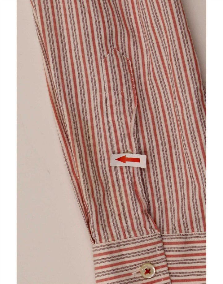 Jack Wills Herrenhemd aus Baumwolle, klein, rot gestreift