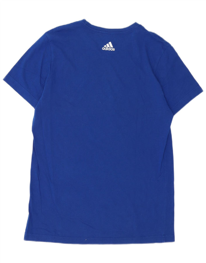 Adidas Herren Grafik T-Shirt Top Mittelblau