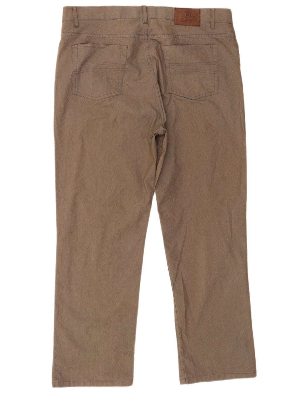 Marks & Spencer Herren Blue Harbour Chinohose W38 L29 Braun kariert