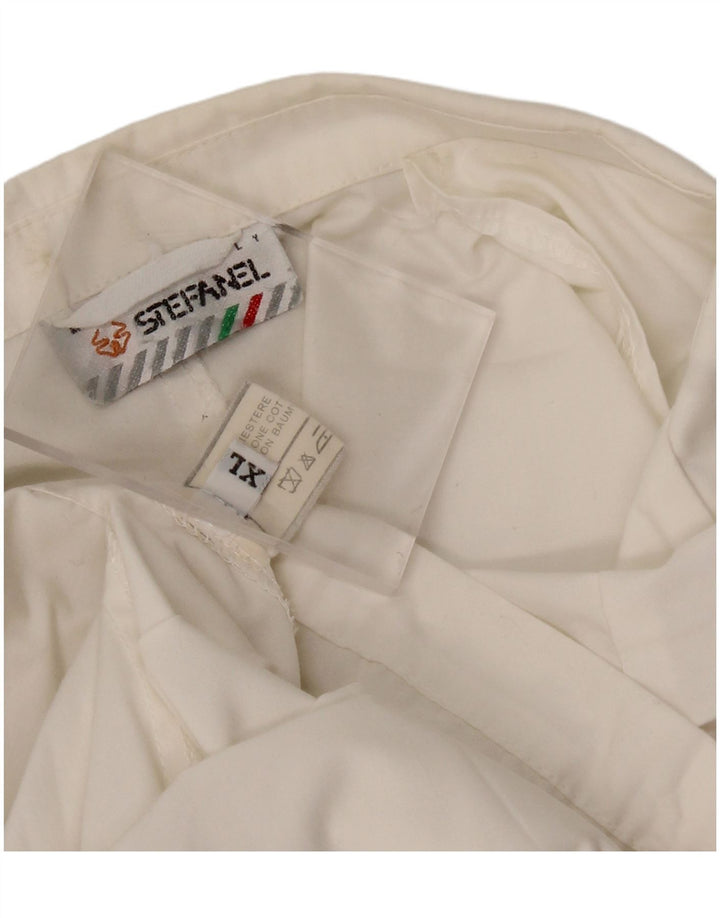 STEFANEL Mens 2 Button Blazer Jacket UK 42 XL White Polyester