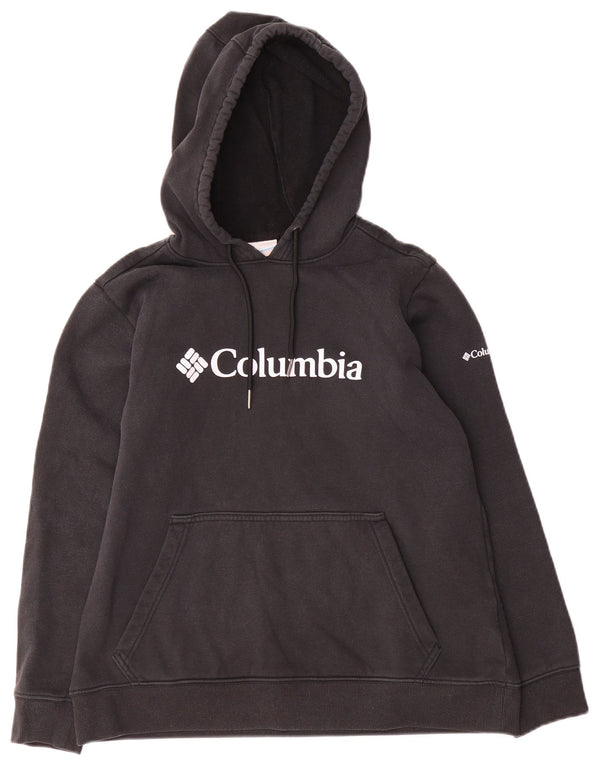 Columbia Jungen-Pullover mit grafischem Kapuzenpullover, 13–14 Jahre, groß, schwarze Baumwolle