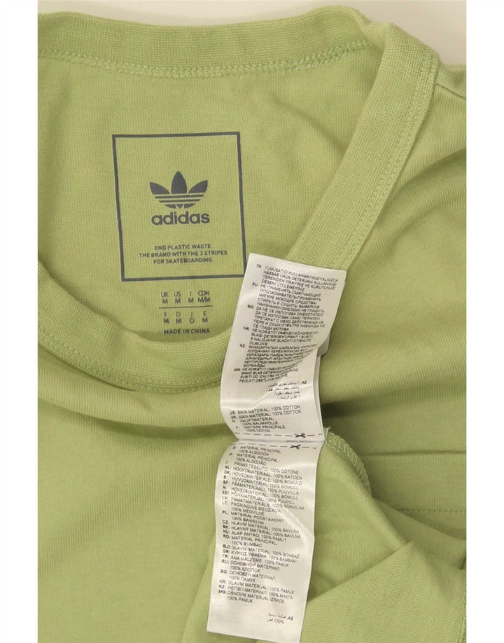 Adidas Herren T-Shirt Top mittelgrüne Baumwolle