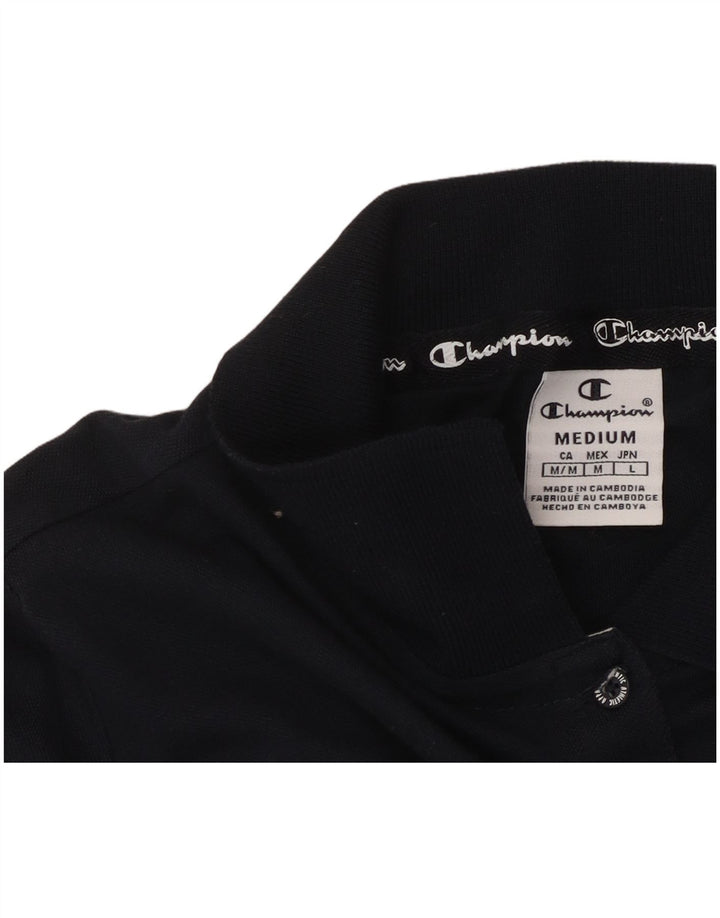 CHAMPION Damen Poloshirt UK 12 Medium Marineblau