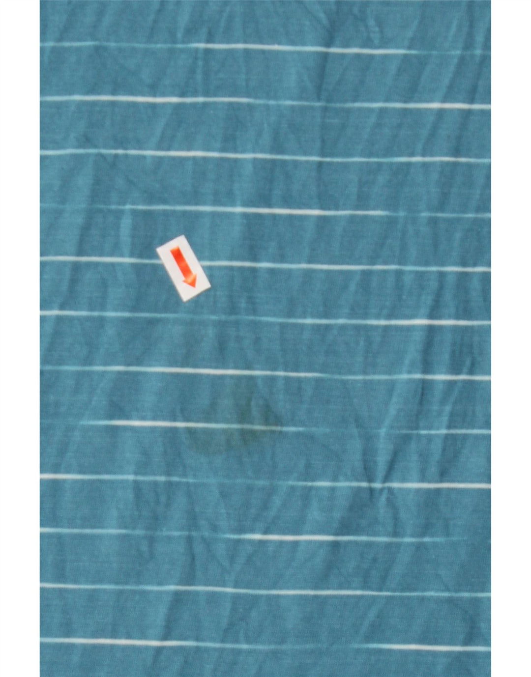 WEIRD FISH Herren T-Shirt Top XL blau gestreift aus Baumwolle