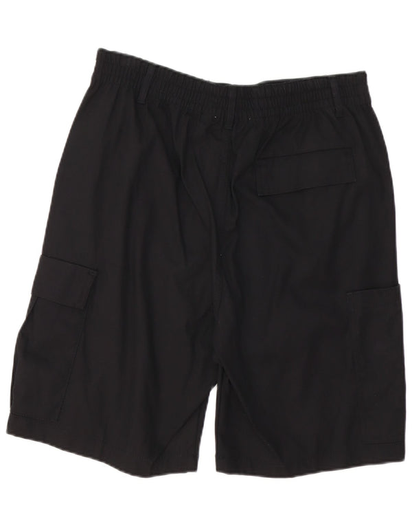 Zara Mens Cargo Shorts EU 42 Large W32  Black Cotton