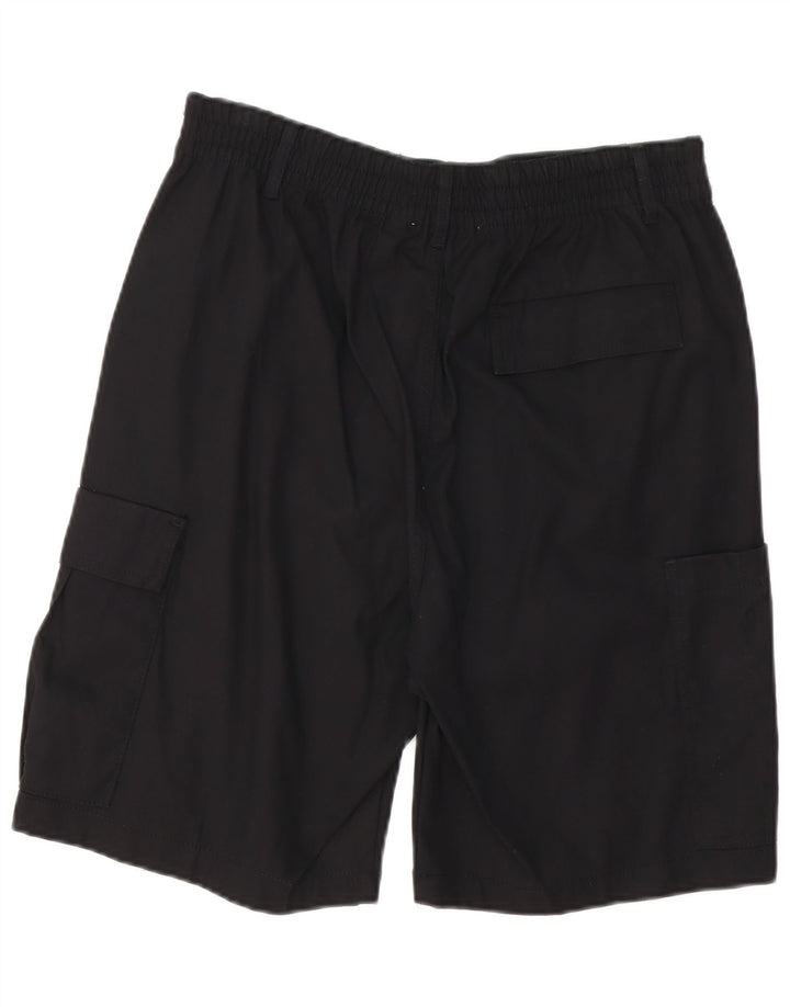 Zara Herren Cargoshorts EU 42 Large W32 Schwarze Baumwolle