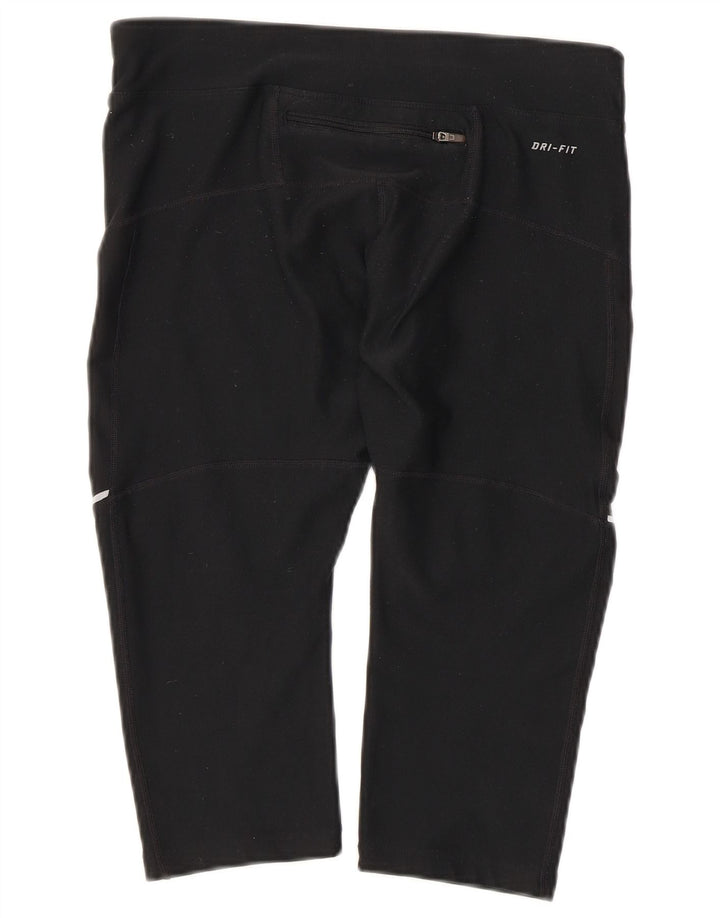 Nike Damen Capri-Leggings UK 14 Medium Schwarz Sport