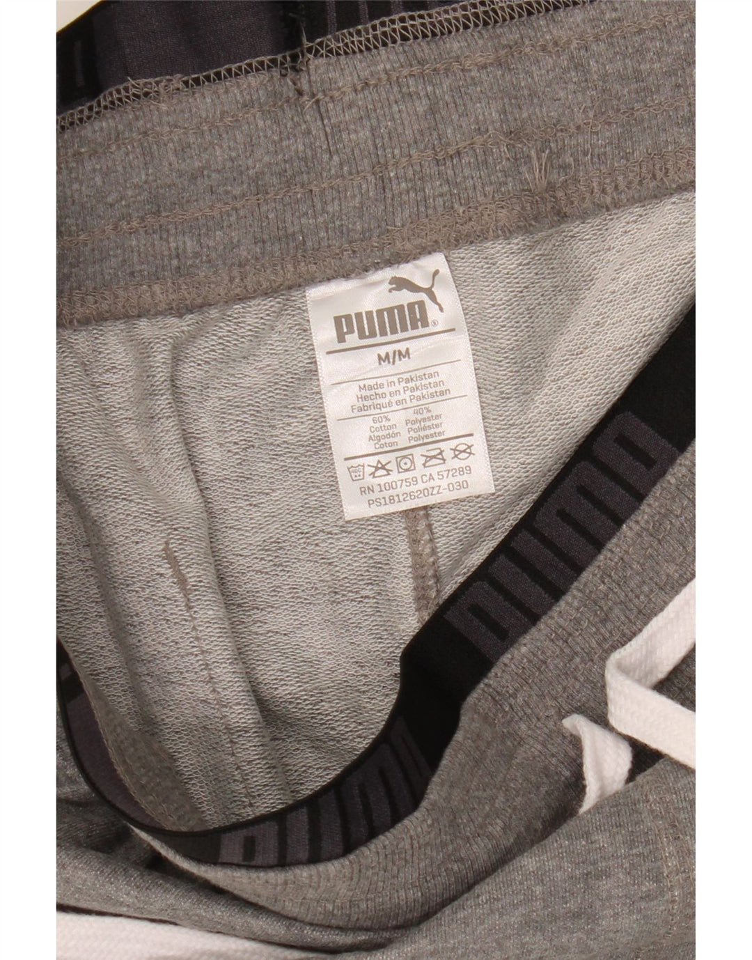 Puma Herren Graphic Sport Shorts Mittelgraue Baumwolle