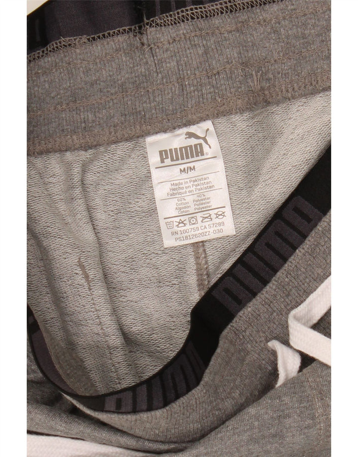 Puma Herren Graphic Sport Shorts Mittelgraue Baumwolle