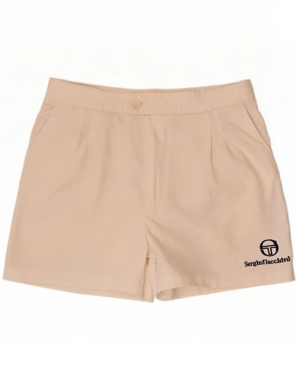 Sergio Tacchini Damen Chinoshorts IT 48 XL W28 Weiße Baumwolle