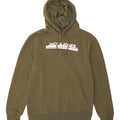 JACK & JONES Mens Graphic Hoodie Jumper Medium Khaki Cotton Vintage Jack & Jones and Second-Hand Jack & Jones from Messina Hembry 