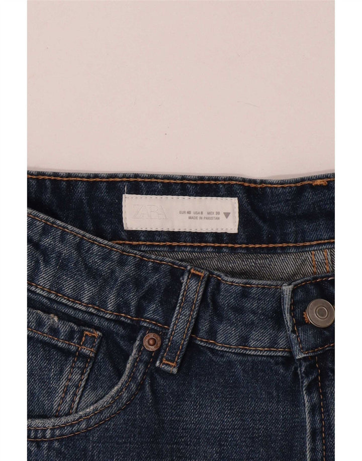Zara Damen Jeansshorts EU 40 Medium W30 Blau