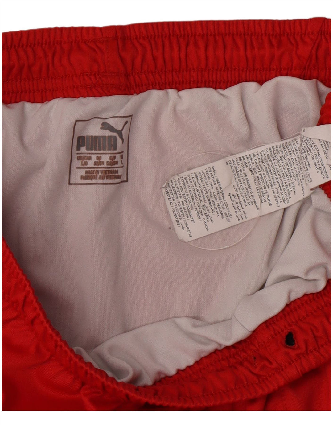 Puma Herren-Sportshorts, großes rotes Polyester