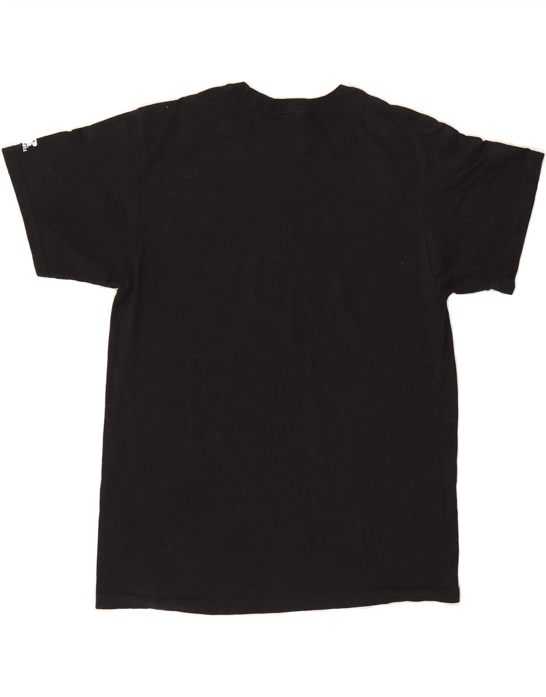 RUSSELL ATHLETIC Mens Graphic T-Shirt Top Medium Black Vintage Russell Athletic and Second-Hand Russell Athletic from Messina Hembry 