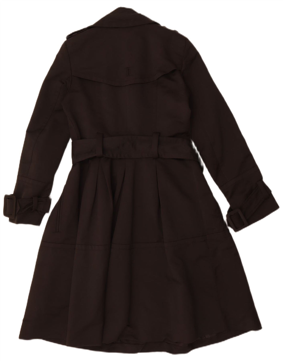 Zara Damen Zweireihiger Trenchcoat UK 10 Small Braun