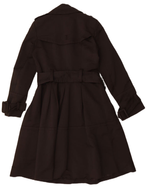 Zara Damen Zweireihiger Trenchcoat UK 10 Small Braun