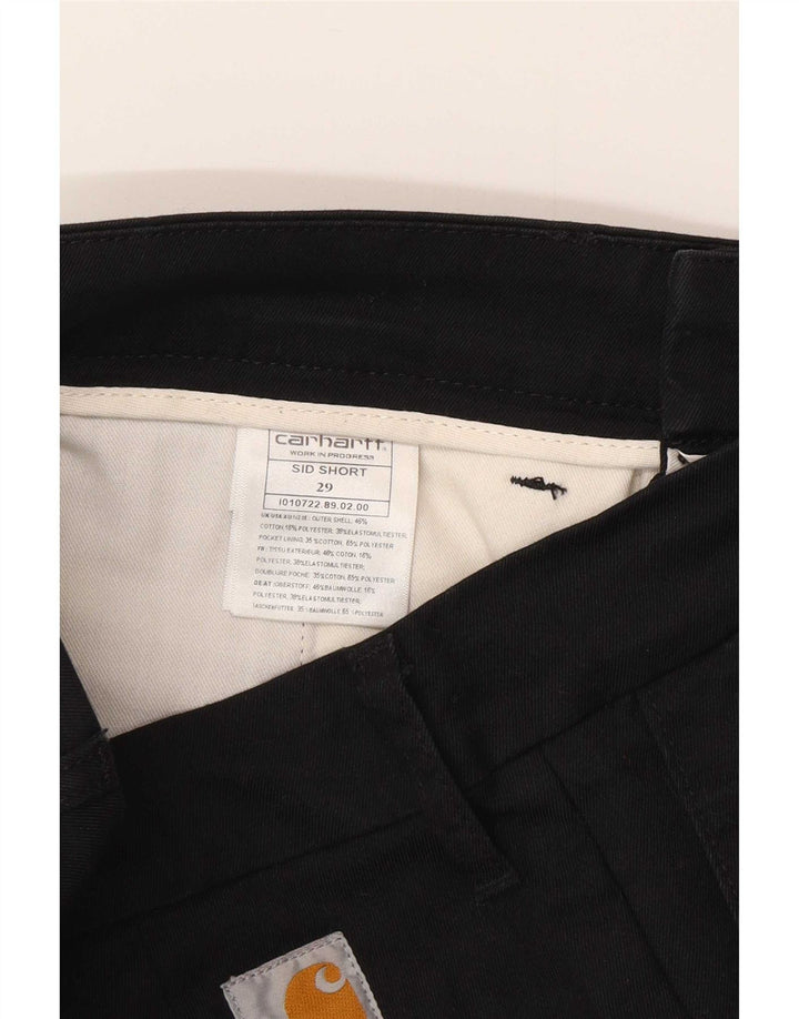 Carhartt Herren Chino-Shorts W29 Mittelschwarze Baumwolle