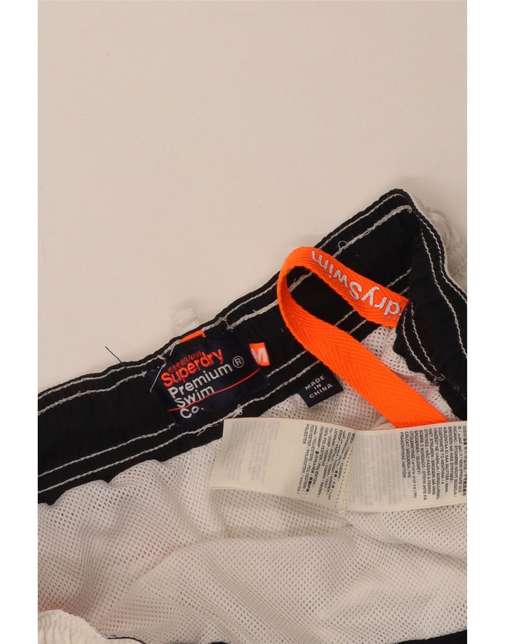 Superdry Herren-Badeshorts aus mittelweißem Polyester
