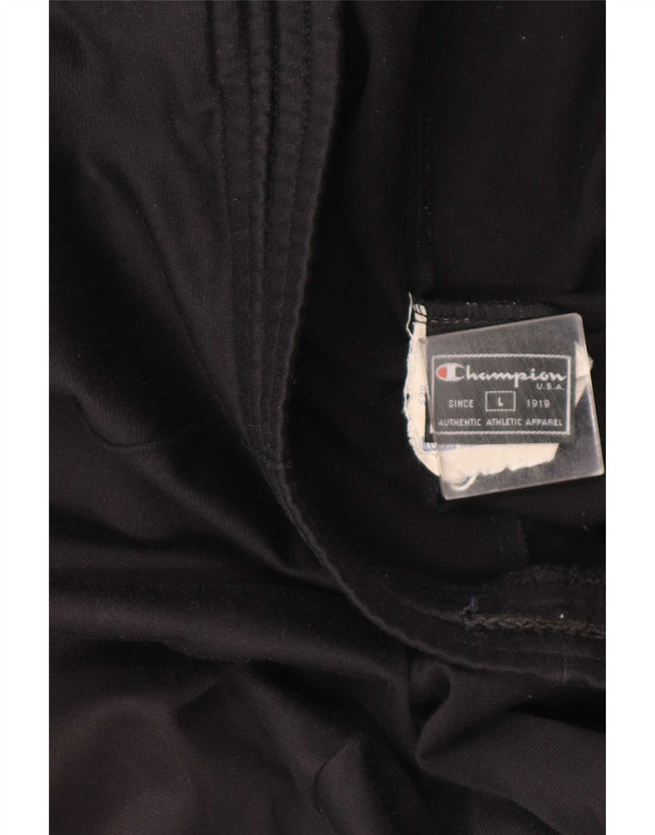 Champion Herren-Trainingshose, groß, aus schwarzem Polyester