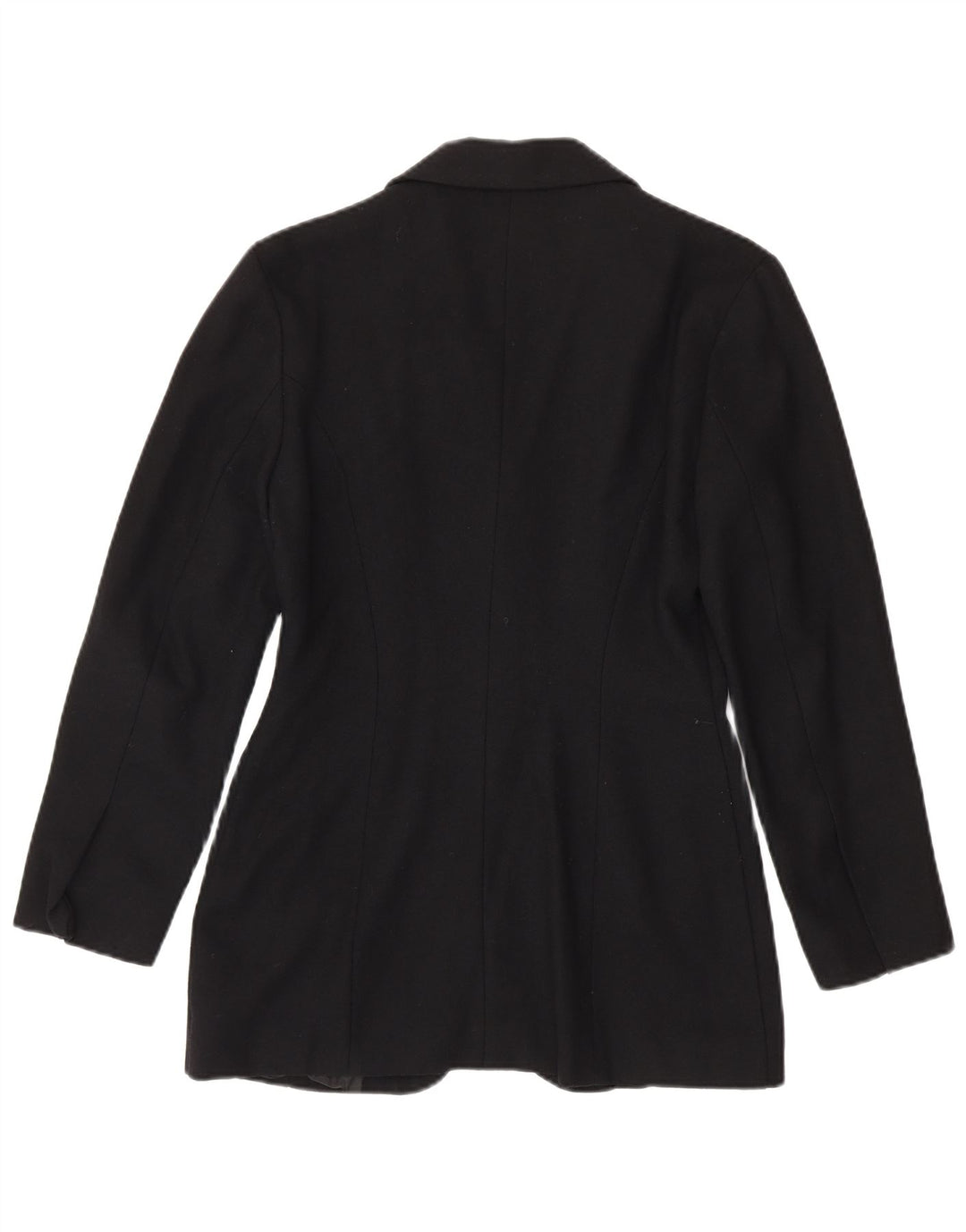 Vintage Damen 4-Knopf-Blazerjacke UK 12 Medium Schwarz