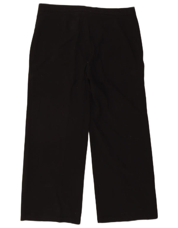 Marks & Spencer Damen-Freizeithose mit weitem Bein, UK 16, Größe L W34 L27, Schwarz