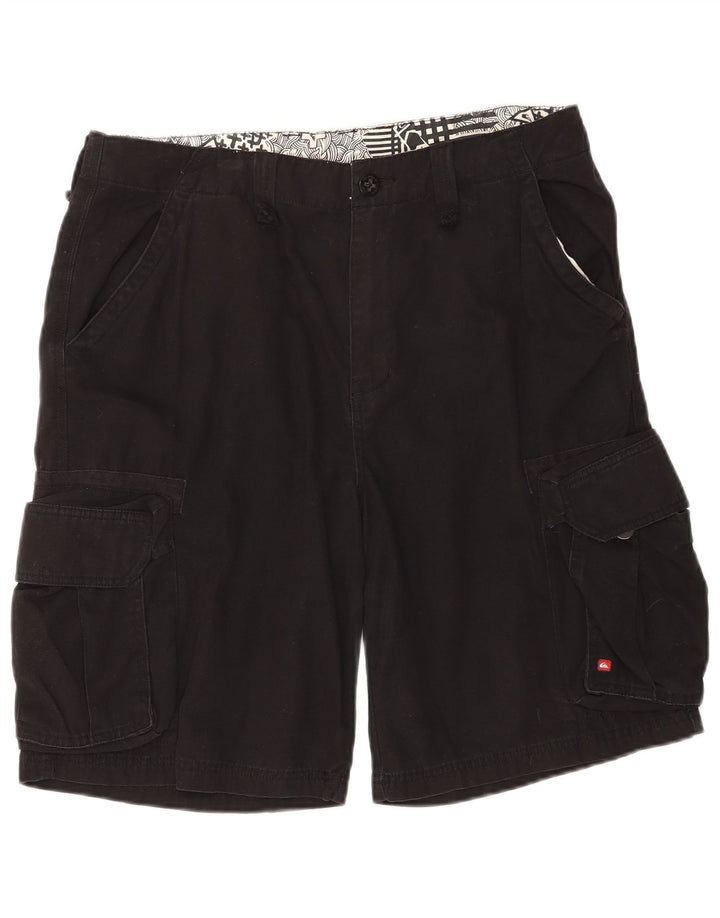 Quiksilver Herren Cargoshorts W34 Large Schwarz Baumwolle