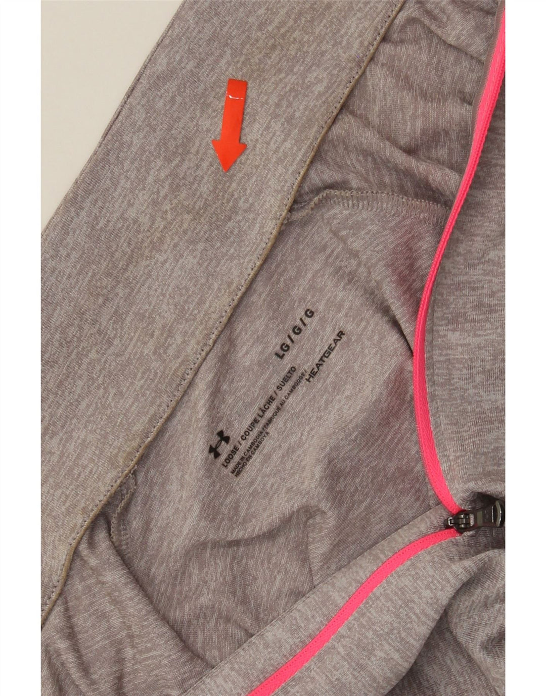 UNDER ARMOUR Womens Heat Gear Pullover Tracksuit Top UK 14 Large Grey Vintage Under Armour and Second-Hand Under Armour from Messina Hembry 