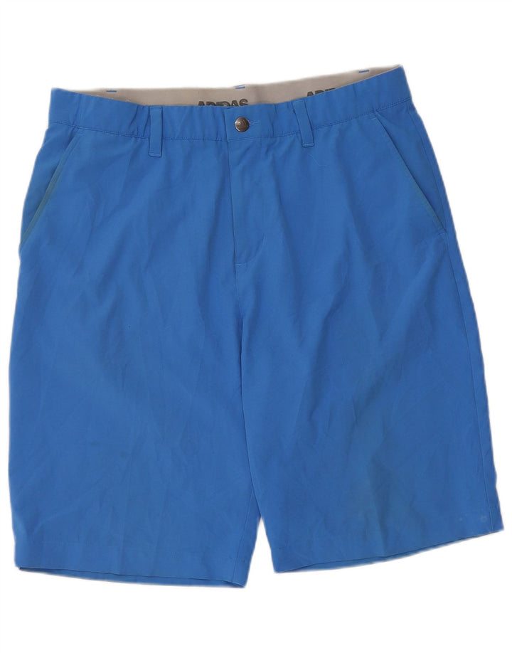 Adidas Herren Chino Shorts W34 Large Blau Polyester