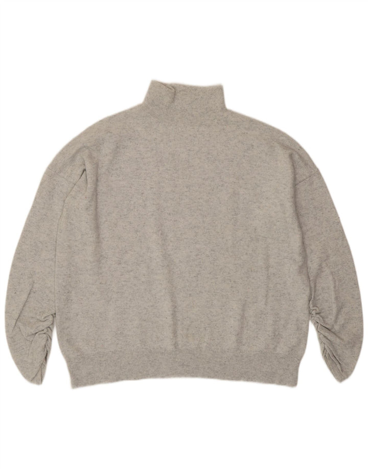 MINT VELVET Rollkragenpullover für Damen, Gr. 14, Mittelgrau meliert