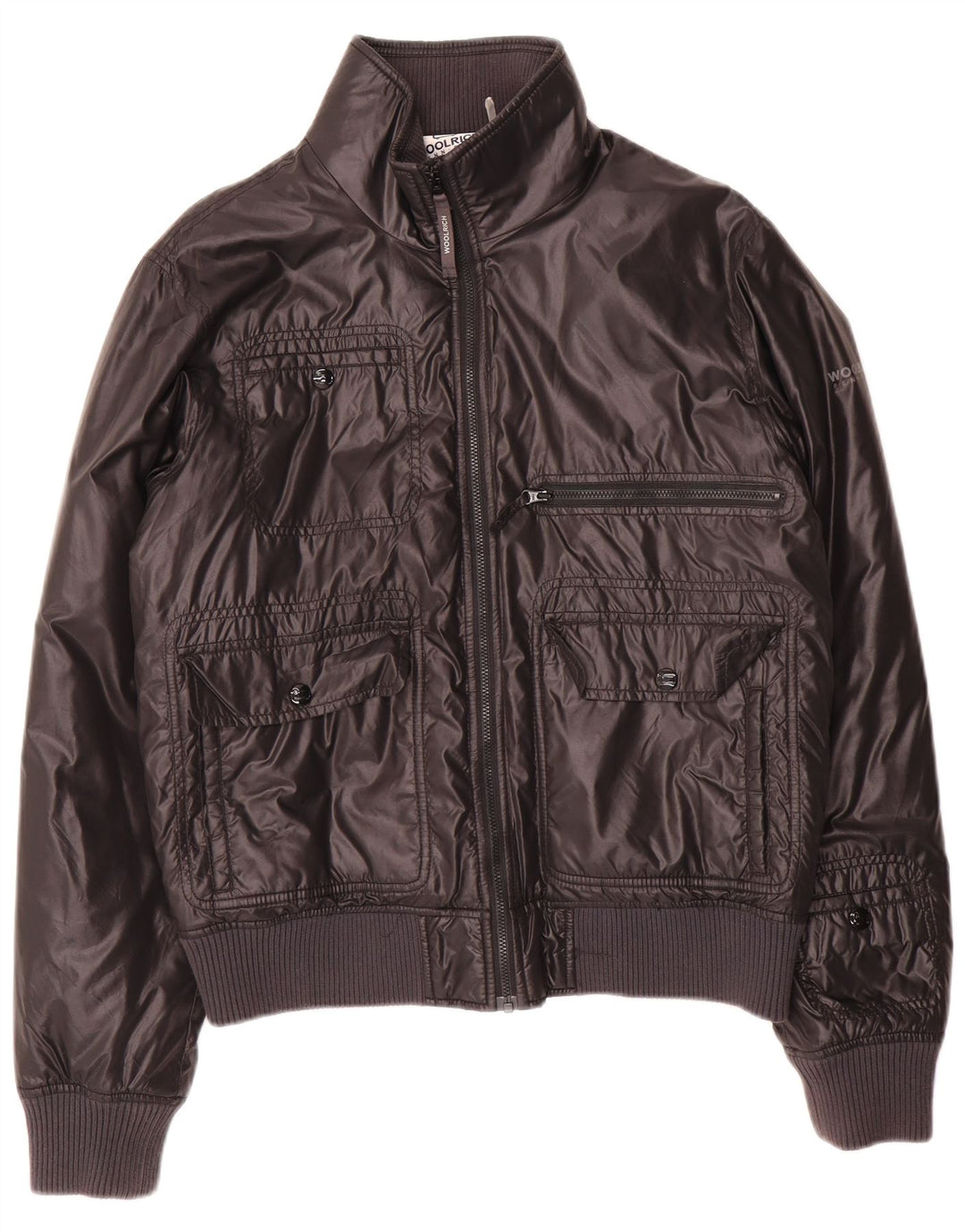 Woolrich Herren Bomberjacke UK 38 Mittelschwarzes Nylon