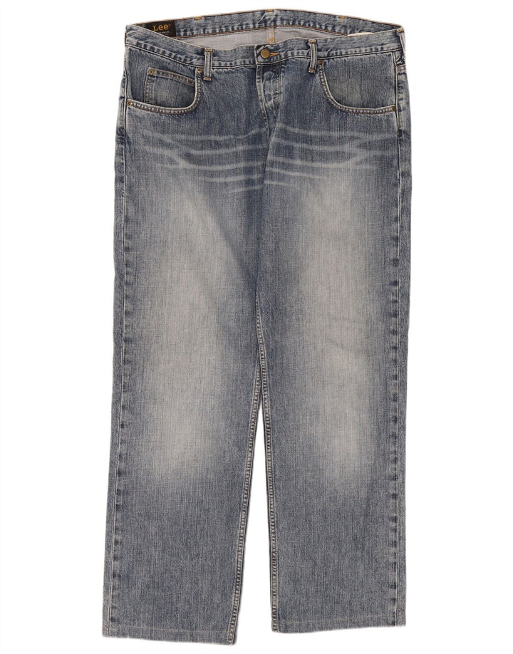 Lee Herren Seattle Straight Jeans W40 L31 Blaue Baumwolle
