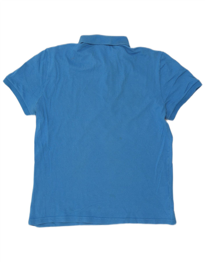 Lacoste Herren-Poloshirt, Größe 6 XL, blaue Baumwolle