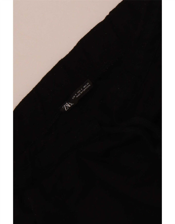 Zara Damen Trainingshose UK 8 Small Schwarz