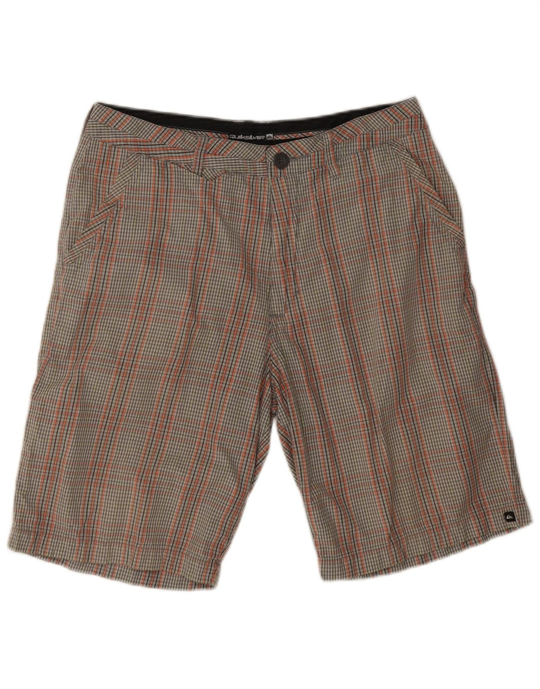 Quiksilver Herren-Chinoshorts W32, mittelgroß, mehrfarbig, kariert, Baumwolle