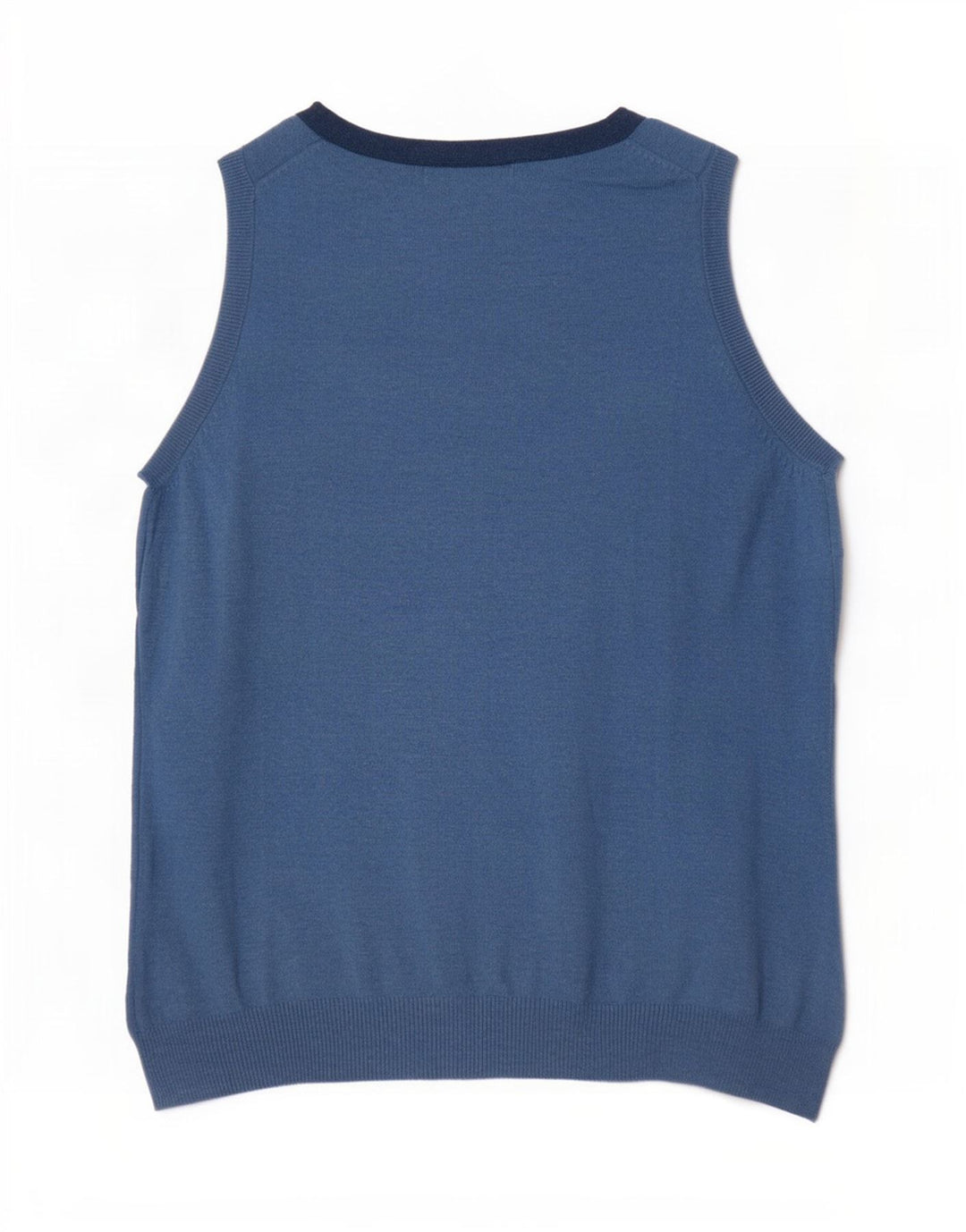 Boden Damen Tanktop UK 10 Small Blau Baumwolle