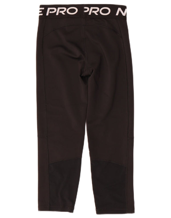Nike Dri Fit Grafik-Leggings für Mädchen, 13–14 Jahre, XL, schwarzes Polyester