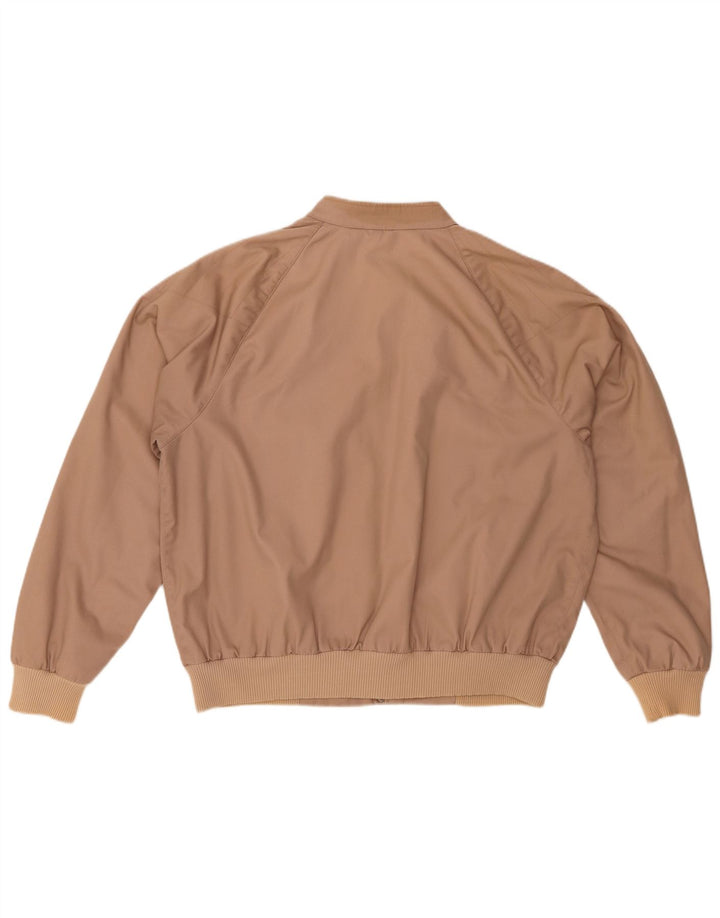 VINTAGE Mens Bomber Jacket UK 40 Large Brown