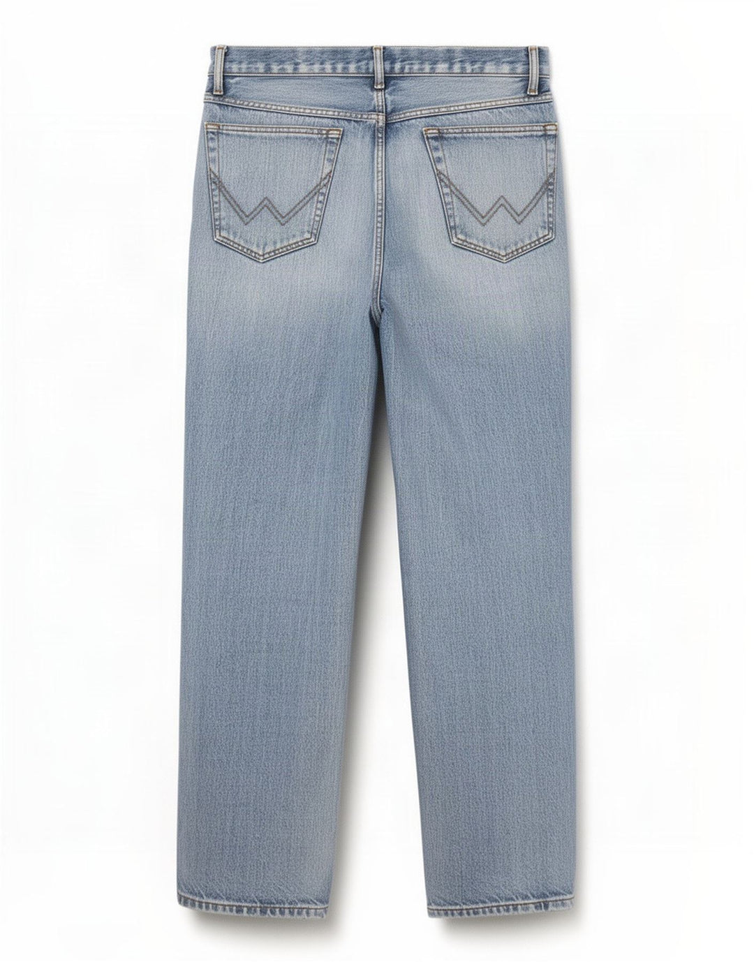 Wrangler Damen Texas Straight Jeans W34 L32 Blaue Baumwolle