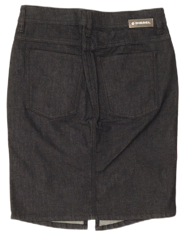 Diesel Damen Jeansrock W31 Große schwarze Baumwolle