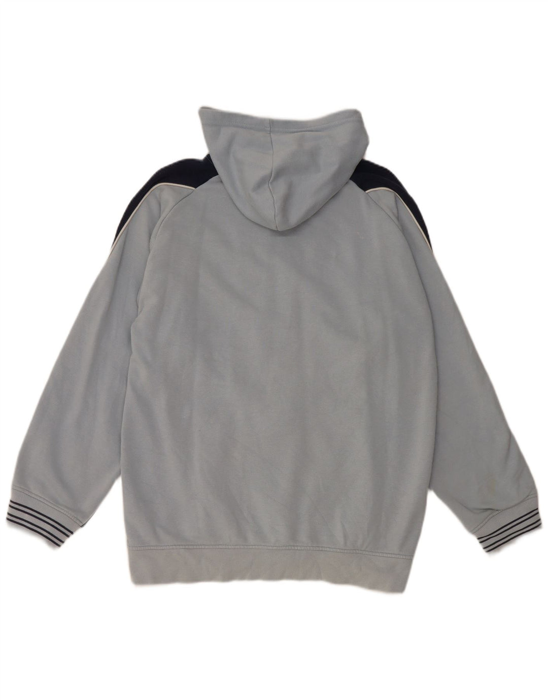 Nike Jungen-Kapuzenpullover mit grafischem Reißverschluss, 13–14 Jahre, XL, blaue Farbblock-Baumwolle