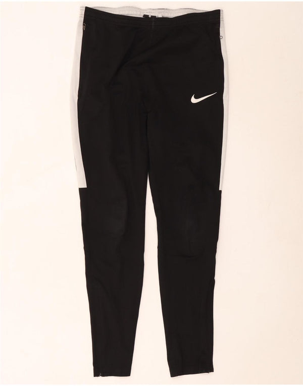 Nike Damen Dri Fit Trainingshose UK 14 Mittelschwarz Farbblock