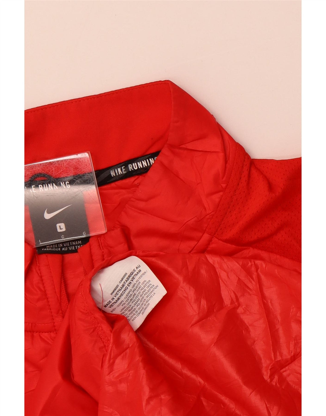 NIKE Damen Weste UK 16 Large Rot Polyester