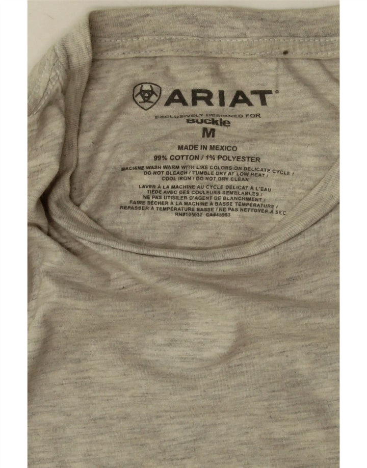 Ariat Herren Grafik-T-Shirt-Oberteil aus mittelbeiger, gesprenkelter Baumwolle