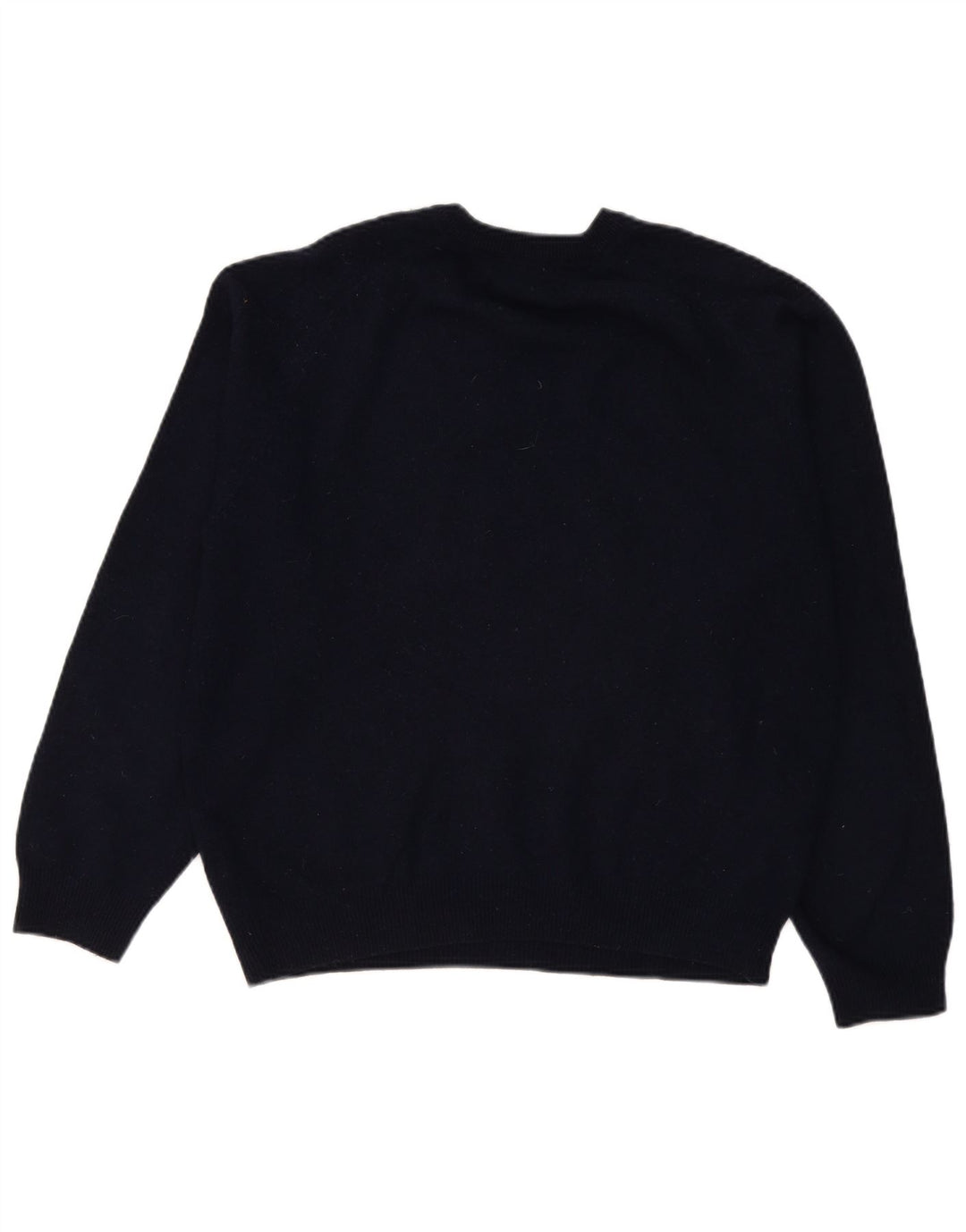 Marks & Spencer Herren-Pullover mit V-Ausschnitt, groß, marineblaue Lammwolle