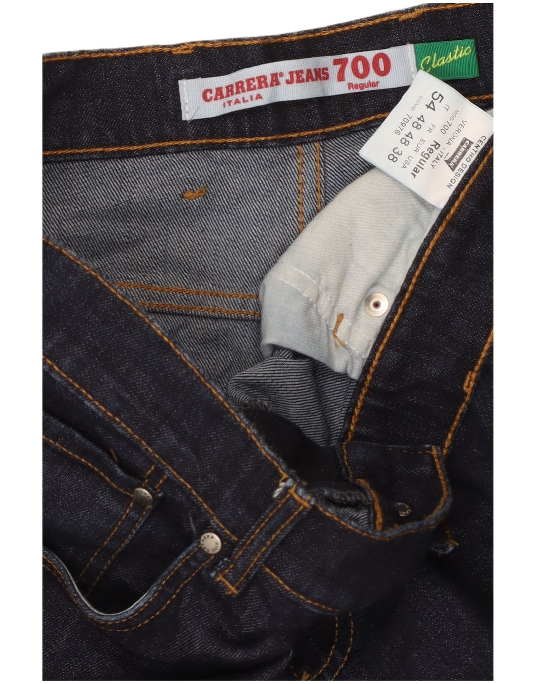 CARRERA Herren 700 Straight Jeans W38 L34 Marineblaue Baumwolle