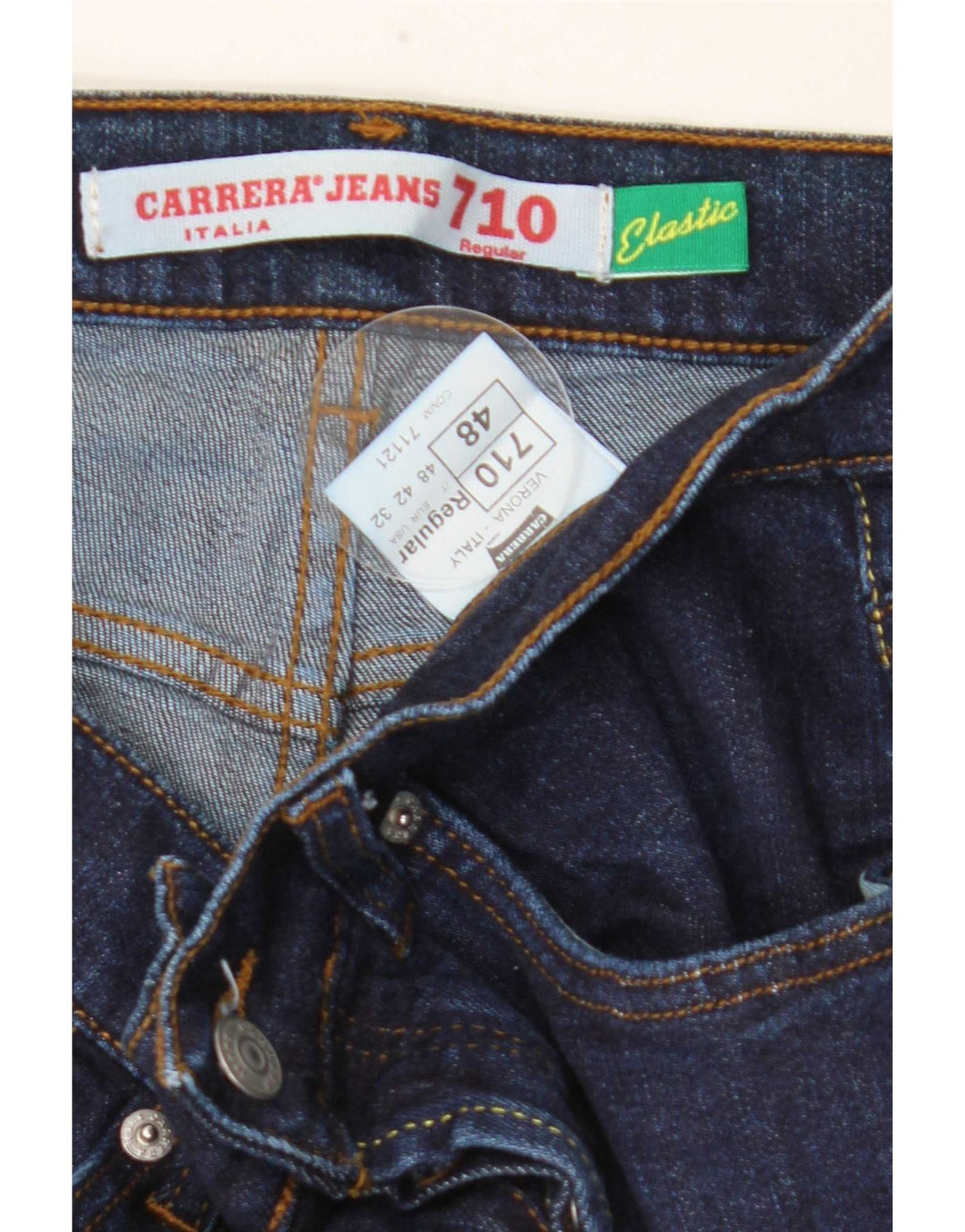 Carrera Herren Regular Straight Jeans IT 48 Medium W32 L34 Marineblau Baumwolle