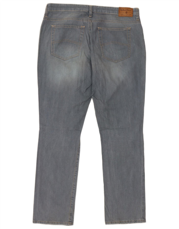 Marlboro Classics Slim-Jeans für Herren, W32, L29, blaue Baumwolle