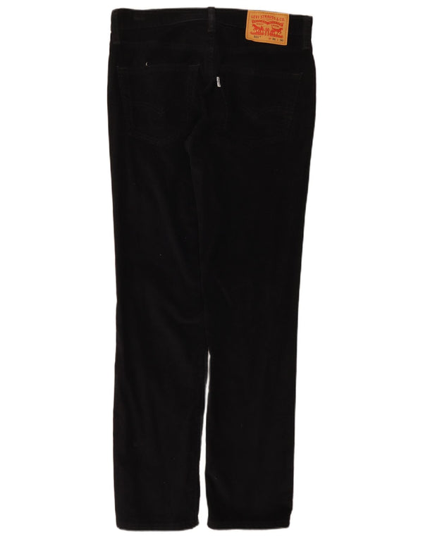 Levi's Herren 511 Slim Cordhose W31 L30 Schwarz Baumwolle