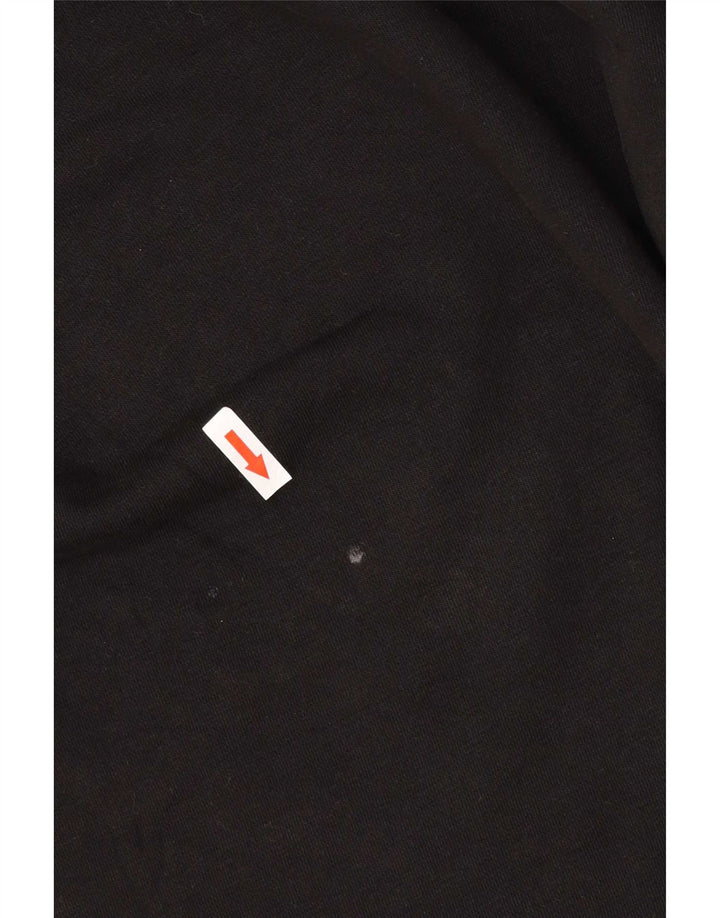 Ellesse Herren-Sweatshirt mit Grafik, Größe S, schwarze Baumwolle