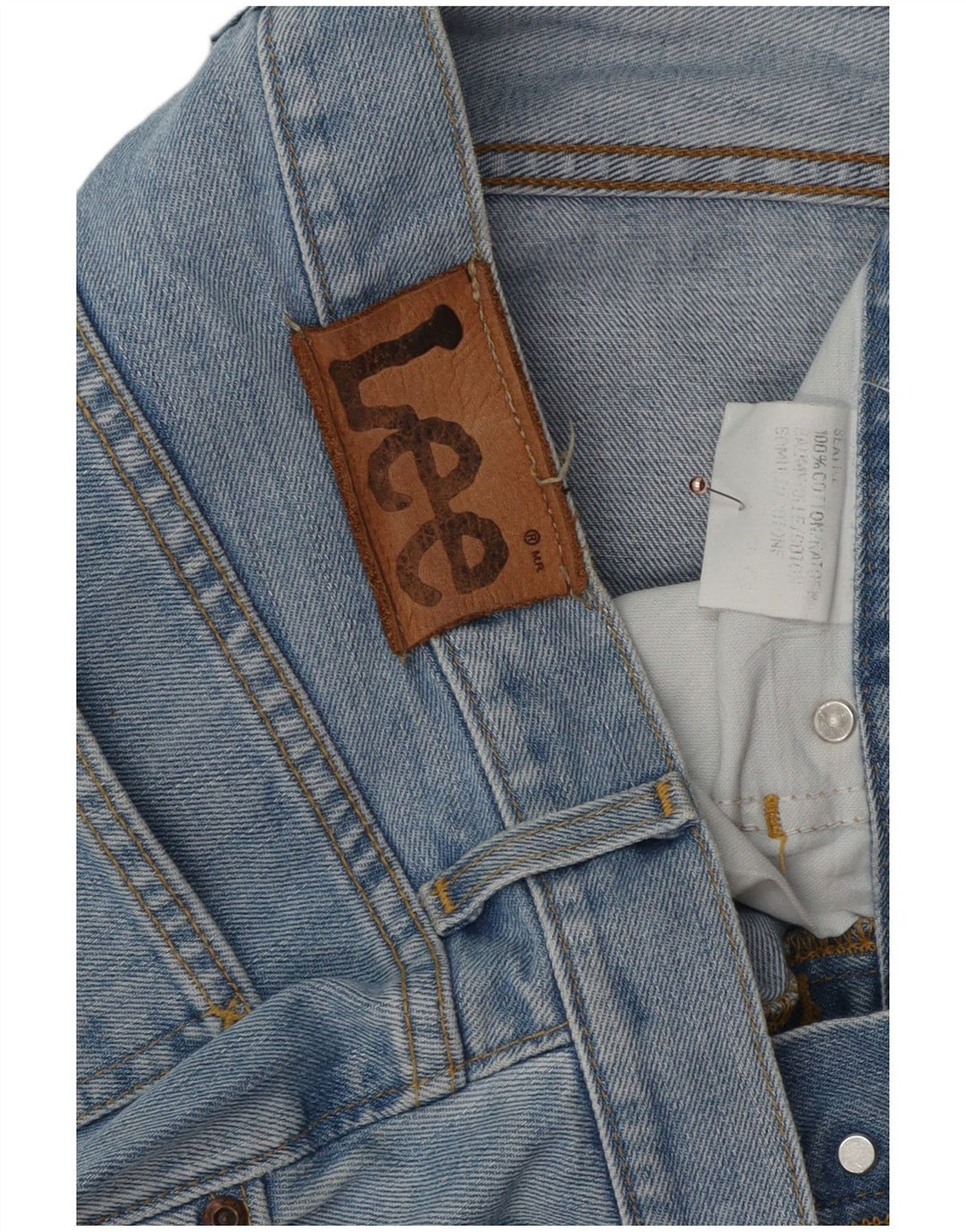 Lee Herren Straight Jeans W36 L31 Blaue Baumwolle